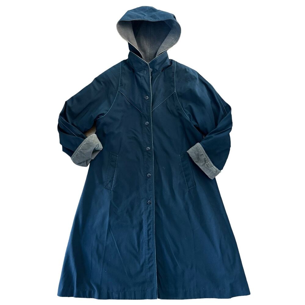 Vintage The Membership Reversable Corduroy brown/ black hooded Coat size large - Picture 11 of 16